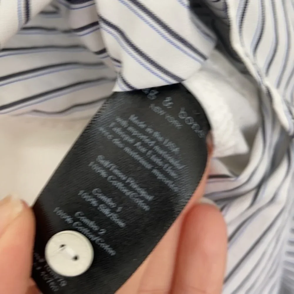 Rag & Bone Dylan striped button down silk cotton shirt - Picture 13 of 13